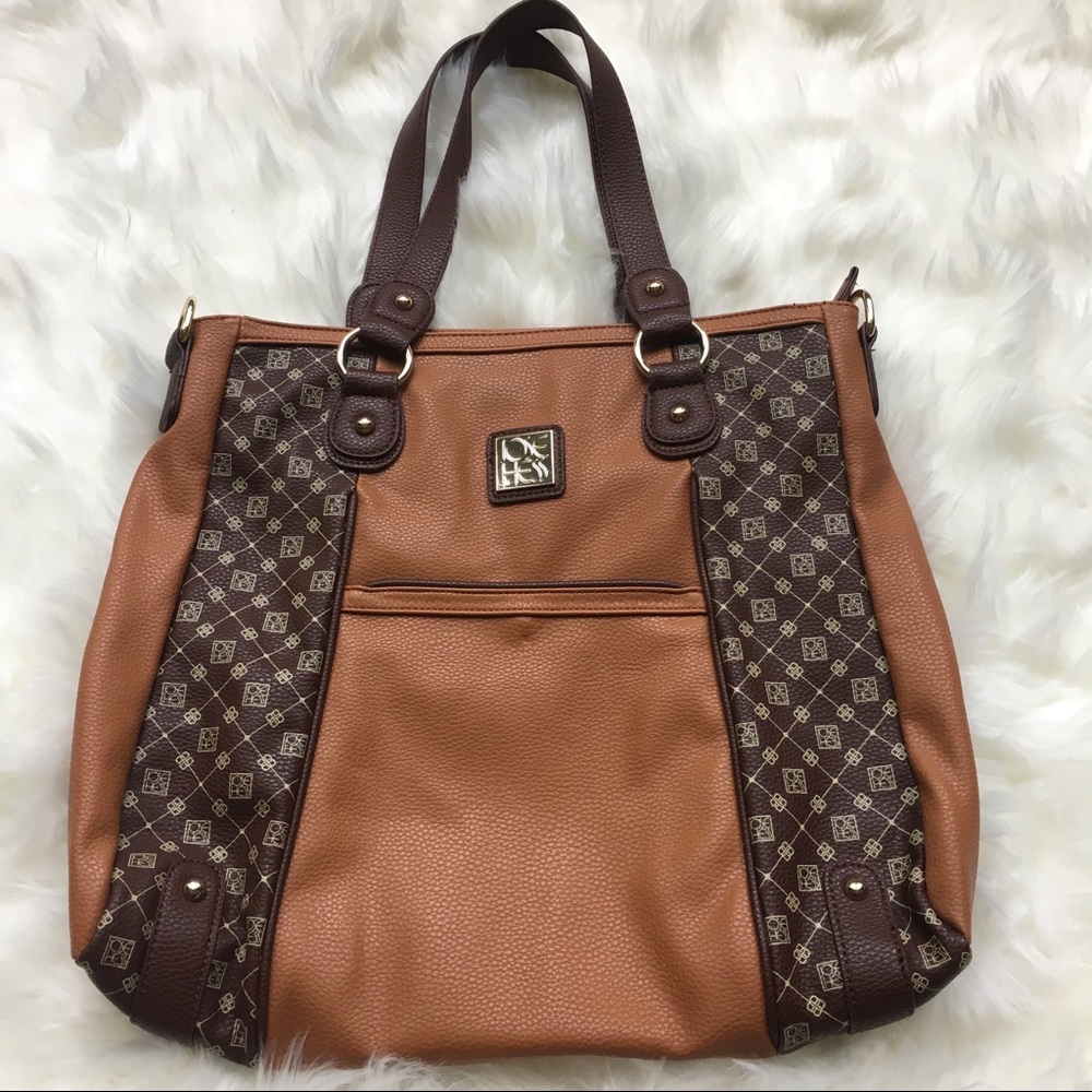 Jose Hess Brown Leather Satchel